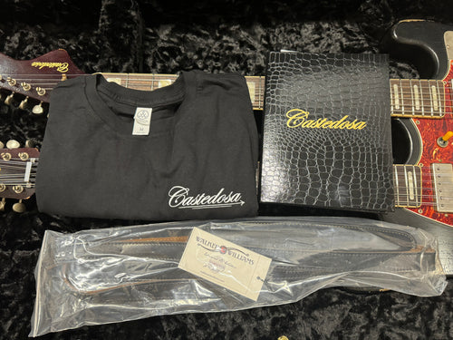 Castedosa Guitars Conchers Double Neck Baritone - Aged Black #201