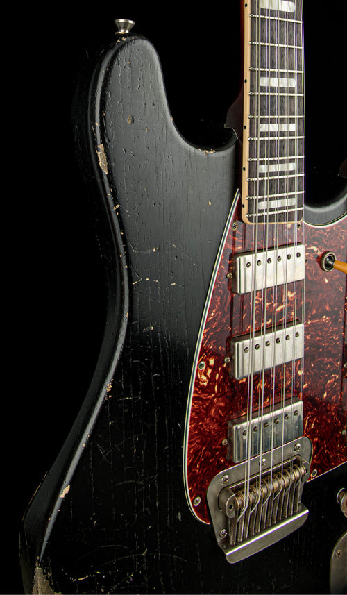 Castedosa Guitars Conchers Double Neck Baritone - Aged Black #201