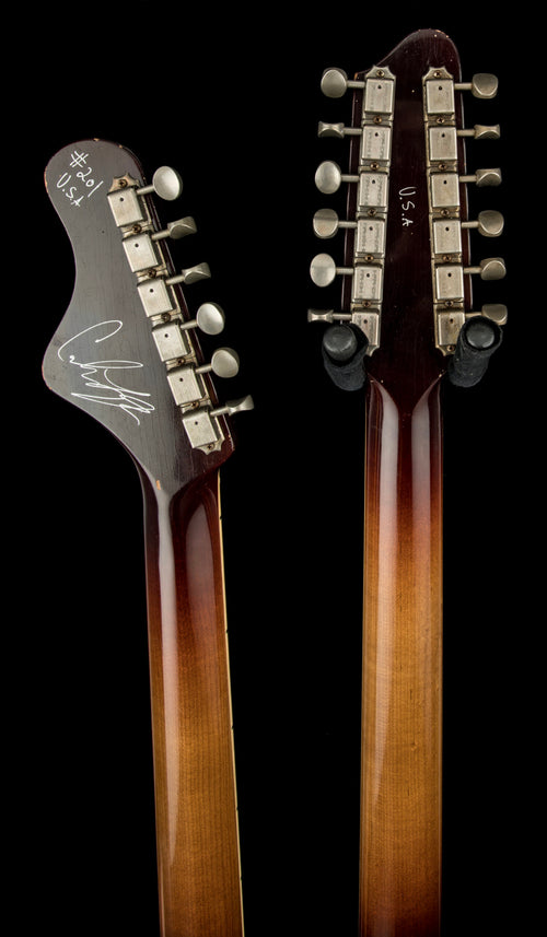 Castedosa Guitars Conchers Double Neck Baritone - Aged Black #201