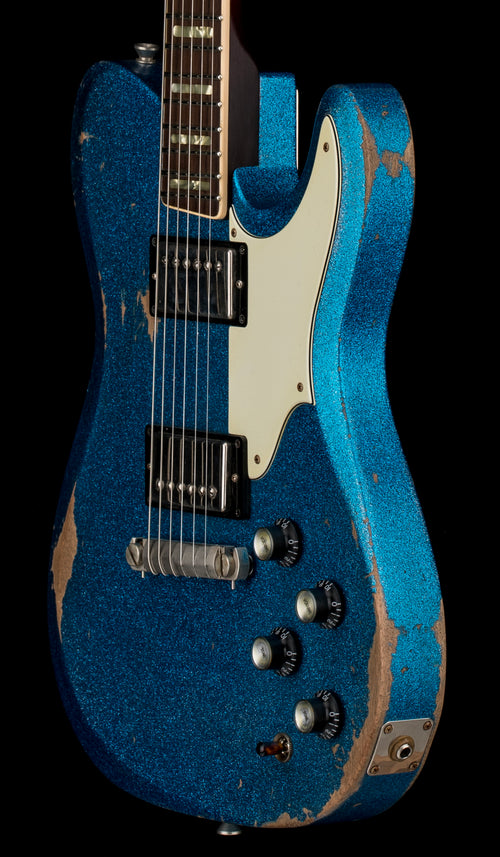 Castedosa Guitars Marianna Bevel - Aged Blue Sparkle #504
