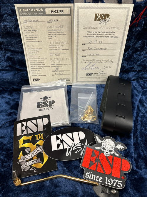 ESP M-II FR USA - Red Rose Marble #25098