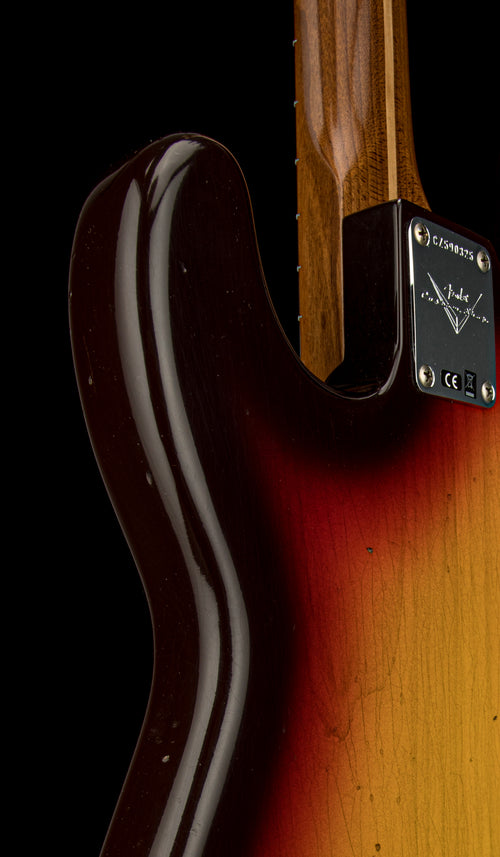 Fender Custom Shop Empire 58 Precision Bass Journeyman Relic - Aged Chocolate 3-Tone Sunburst #90325