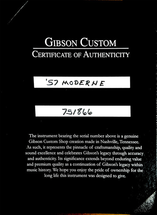 Gibson Custom Shop 1957 Mahogany Moderne VOS - Antique Natural #51866