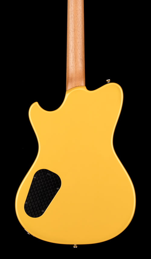 Powers Electric A-Type PF42 - Jet Black with Saffron Stripes #B512