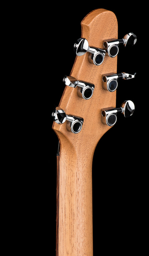 Powers Electric A-Type PF42 - Jet Black with Saffron Stripes #B512
