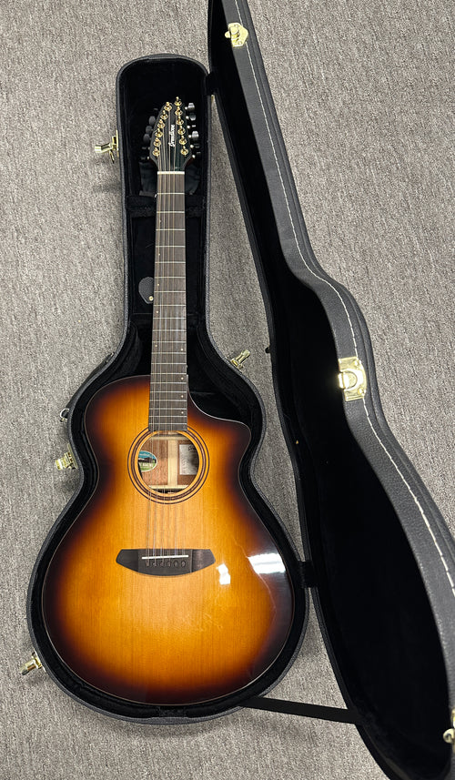 Used Breedlove Solo Pro Concert CE 12-String (2022) - Edgeburst #09948 with Original Hard Case