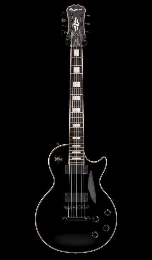 Used Epiphone Limited Edition Matt Heafy Les Paul Custom-7 (2015) - Ebony #01303 with Gig Bag
