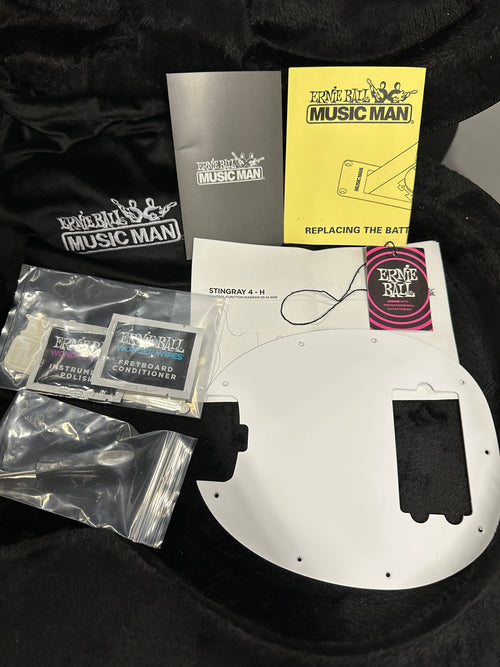 Used Ernie Ball Music Man StingRay Special 4 H - Lava Burst #03035 with Original Case