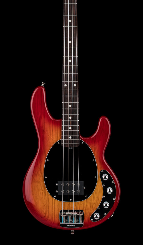 Used Ernie Ball Music Man StingRay Special 4 H - Lava Burst #03035 with Original Case