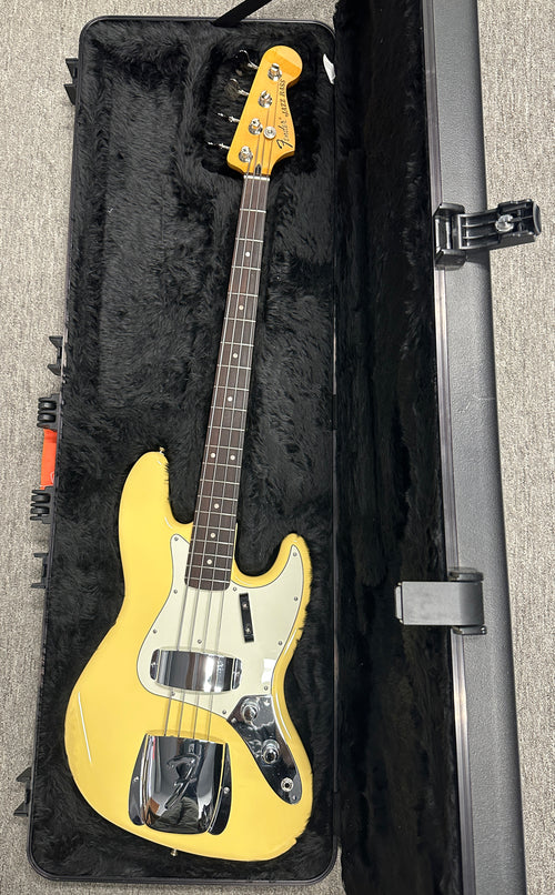 Used Fender Limited Edition Laura Lee Jazz Bass (2024) - Vintage White #00442 with Hard Case