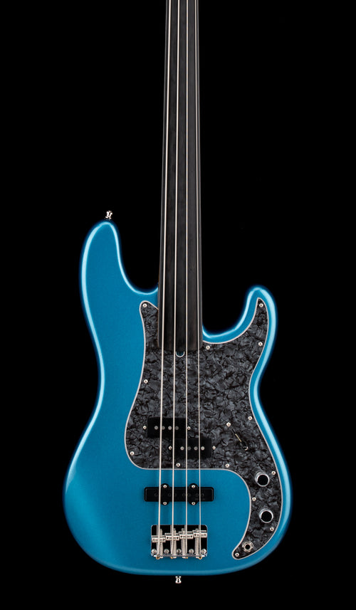 Used Fender Tony Franklin Fretless Precision Bass (2022) - Lake Placid Blue #42198 with Original Hard Case