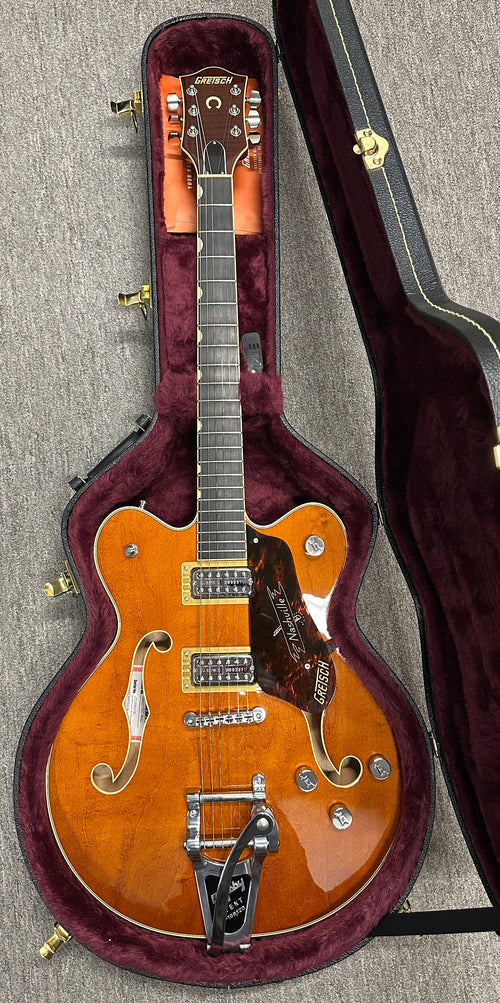 Used Gretsch G6620T Players Edition Nashville Center Block Double-Cut with String-Thru Bigsby (2023) - Round-Up Orange #93741 with Original Hard Case