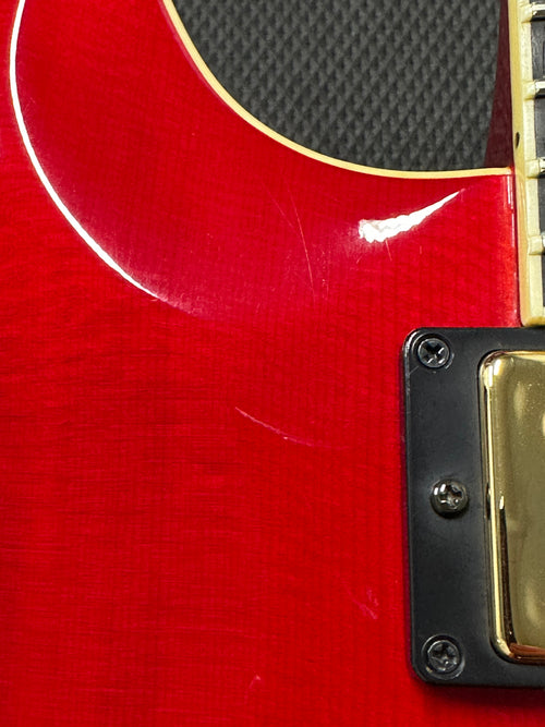 Used Hamer Newport Pro Custom (2005) - Ruby Red #53822 with Original Hard Case