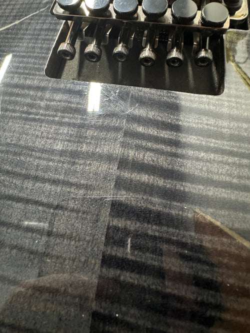 Used LTD Deluxe EC-1000FR (2008) - See Thru Black #13036 with Hard Case