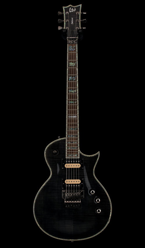Used LTD Deluxe EC-1000FR (2008) - See Thru Black #13036 with Hard Case