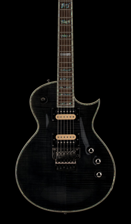 Used LTD Deluxe EC-1000FR (2008) - See Thru Black #13036 with Hard Case
