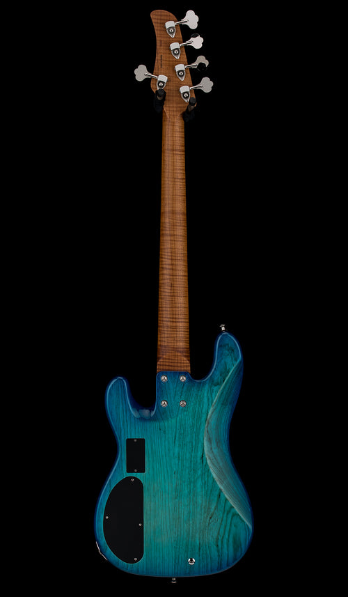 Used Mike Lull Custom PT5 Bass (2025) - Light Blue Burst #3993 with Gig Bag