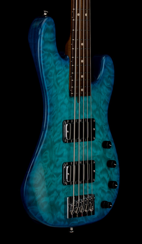 Used Mike Lull Custom PT5 Bass (2025) - Light Blue Burst #3993 with Gig Bag