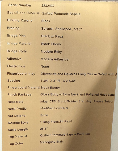 Martin Custom Shop D-28 Style Quilted Pommele Sapele (Empire Music Spec) #32437