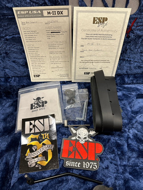 ESP M-II DX USA - Dark Blue Sunburst #25034