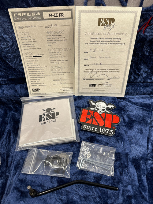 ESP M-II FR USA Open Grain - Black #25031