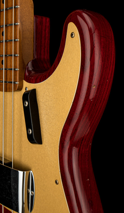 Fender Custom Shop Empire '58 Precision Bass Journeyman Relic - Aged Crimson Transparent #87935