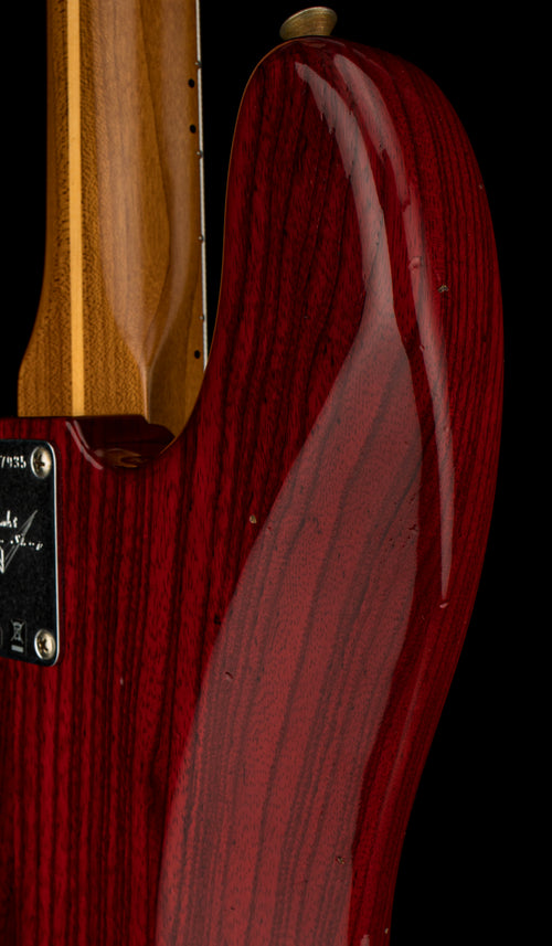 Fender Custom Shop Empire '58 Precision Bass Journeyman Relic - Aged Crimson Transparent #87935