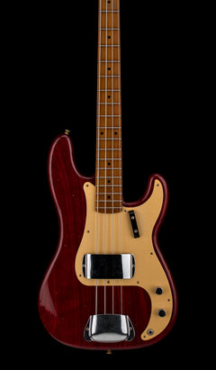 Fender Custom Shop Empire '58 Precision Bass Journeyman Relic - Aged Crimson Transparent #87935