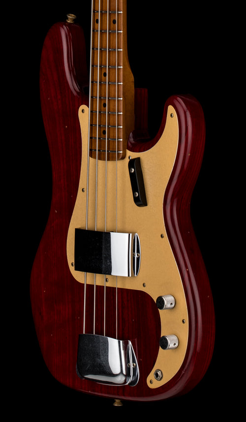 Fender Custom Shop Empire '58 Precision Bass Journeyman Relic - Aged Crimson Transparent #87935
