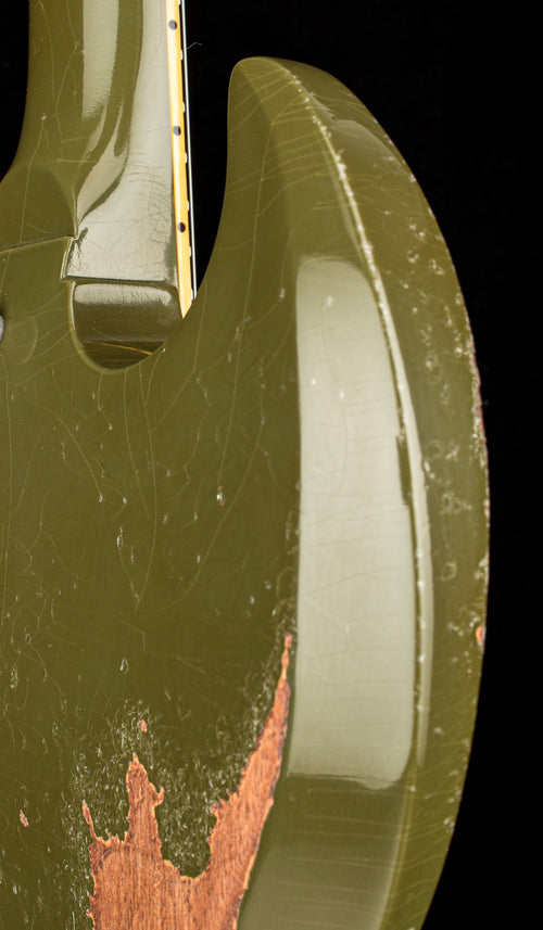 Gibson Custom Shop M2M 1961 SG Standard Striped Murphy Lab Heavy Aged - Olive Drab #00321