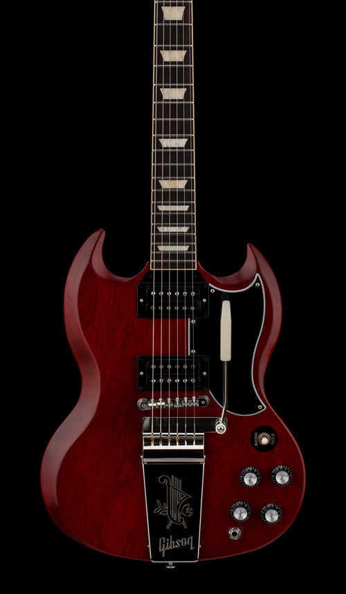 Used Gibson SG Standard '61 Faded Maestro Vibrola - Vintage Cherry #50167 with Original Hard Case