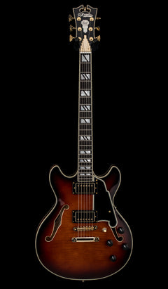 Used D'Angelico Excel Mini DC (2025) - Amaretto Burst #00689 with Gig Bag