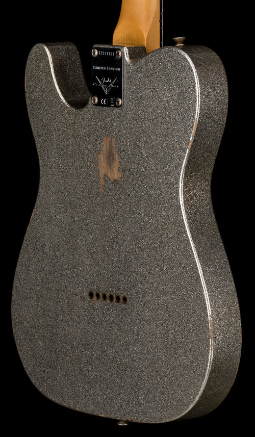 Used Fender Custom Shop LTD 1961 Telecaster Relic (2023) - Aged Silver Sparkle #71167 with Original Hard Case