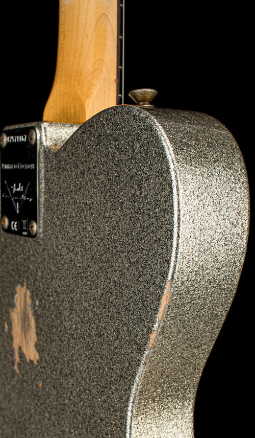 Used Fender Custom Shop LTD 1961 Telecaster Relic (2023) - Aged Silver Sparkle #71167 with Original Hard Case