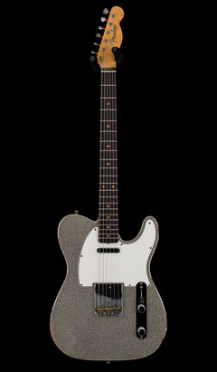Used Fender Custom Shop LTD 1961 Telecaster Relic (2023) - Aged Silver Sparkle #71167 with Original Hard Case