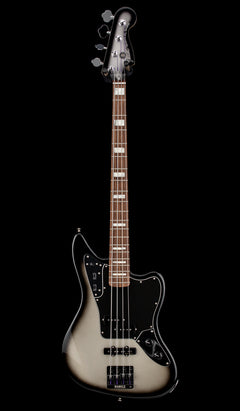 Used Fender Troy Sander Jaguar Bass (2013) - Silverburst #733364 with Original Gig Bag