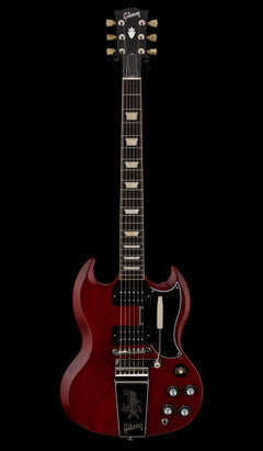 Used Gibson SG Standard '61 Faded Maestro Vibrola - Vintage Cherry #50167 with Original Hard Case