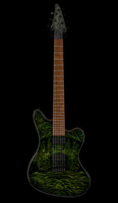 Used TW Smith Cooper 7 String - Green Top #25152 with Original Hard Case