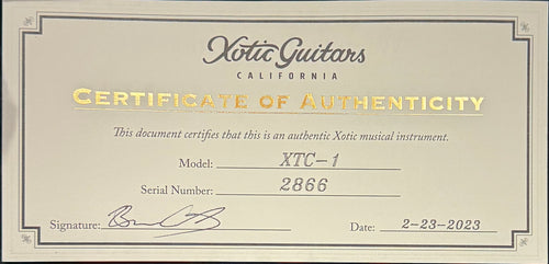 Used Xotic Guitars Custom XTC-1 Super Heavy Aging (2023) - Fiesta Red #2866 with Original Hard Case