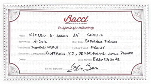 Bacci Marleo Bass - Foresta Radiance #40073 (NAMM 2026)