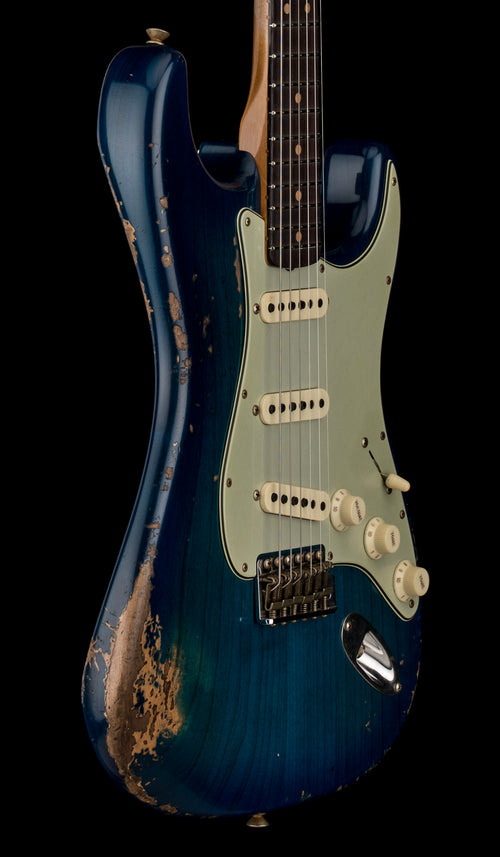 Fender Custom Shop 1964 L-Series Stratocaster Heavy Relic - Blue Burst #11925