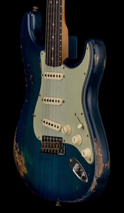 Fender Custom Shop 1964 L-Series Stratocaster Heavy Relic - Blue Burst #11925