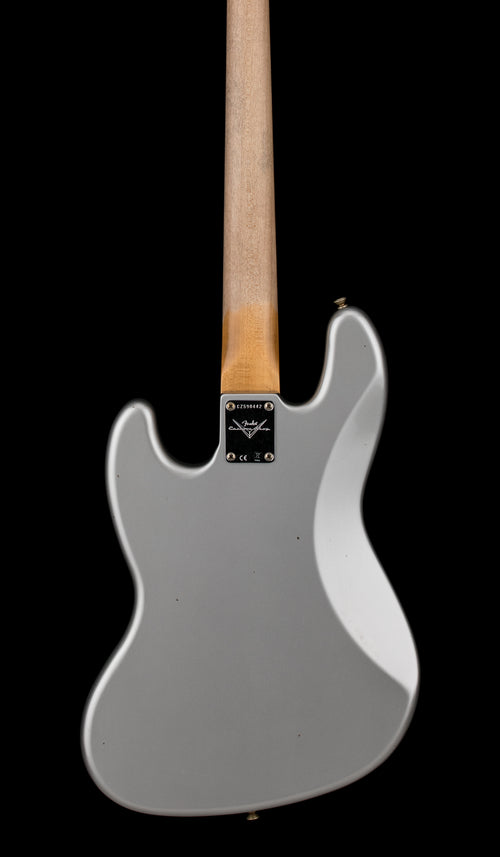 Fender Custom Shop 1965 Jazz Bass Journeyman Relic - Faded Inca Silver #90442