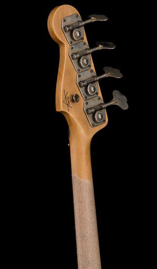 Fender Custom Shop 1965 Jazz Bass Journeyman Relic - Faded Inca Silver #90442
