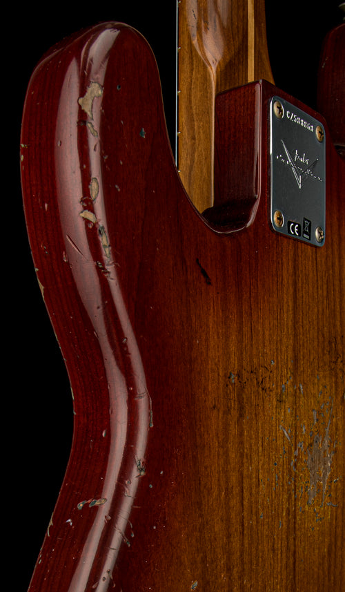 Fender Custom Shop Empire 58 Precision Bass Heavy Relic - Faded Aged Cherry Sunburst #88868