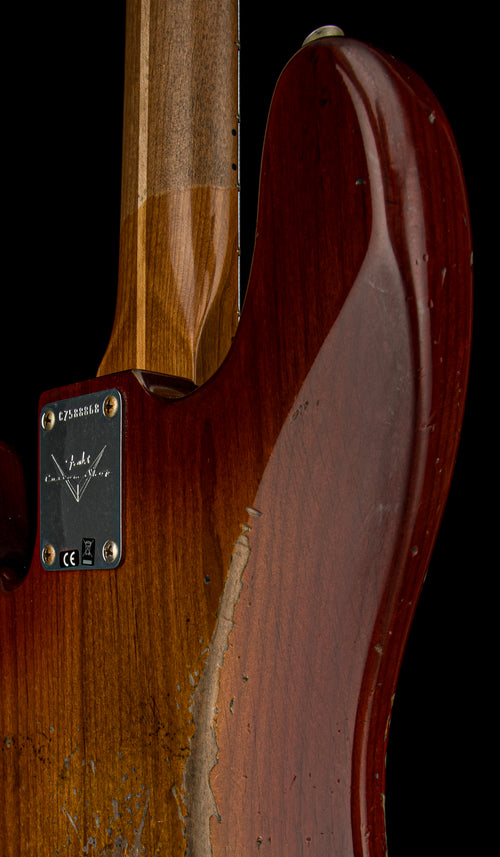 Fender Custom Shop Empire 58 Precision Bass Heavy Relic - Faded Aged Cherry Sunburst #88868