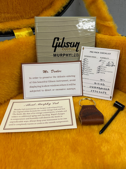 Gibson Custom Shop 1960 Hummingbird Murphy Lab Heavy Aged - Washed Cherry Sunburst #66052