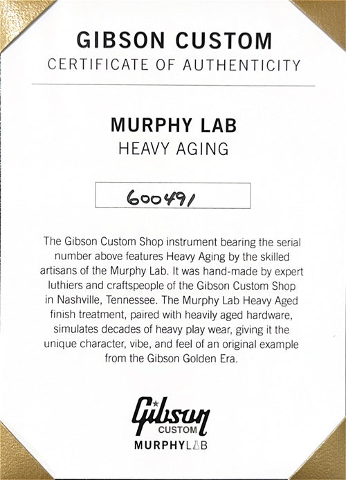 Gibson Custom Shop M2M 1961 SG Standard Striped Murphy Lab Heavy Aged - Ebony #00491