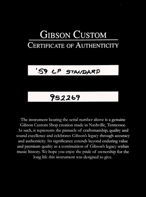 Gibson Custom Shop 1959 Les Paul Standard VOS - Iced Tea Burst #52269