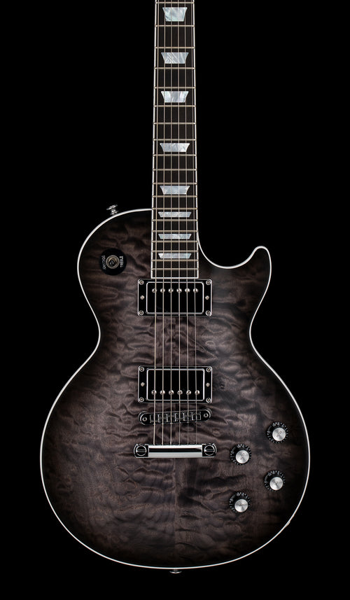 Gibson Limited Edition Mark Morton Les Paul Modern Quilt - Translucent Ebony Burst Satin #50134